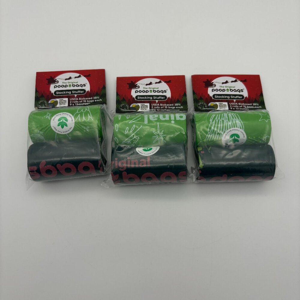 Poop Pet Waste Bags, Limited Edition Holiday Christmas, Stocking Stuffer NEW